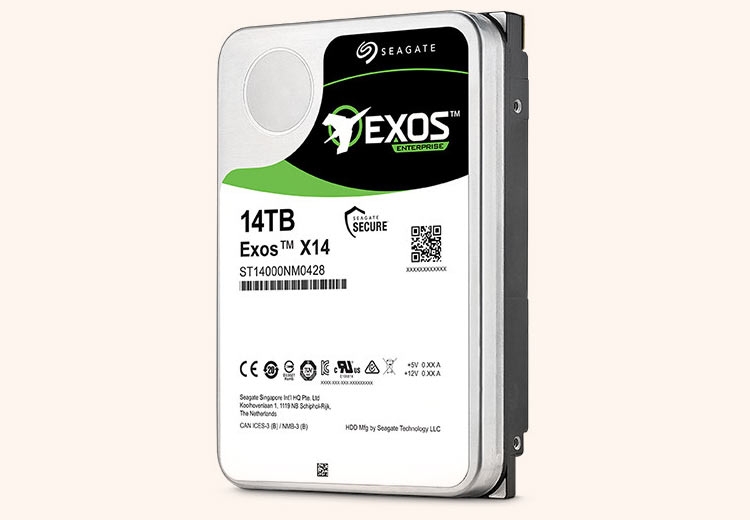 Фото - Seagate показала 14-Тбайт HDD Helium Exos X14 Enterprise, выпуск — летом»