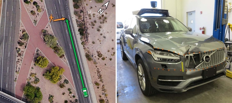 Фото - Робомобиль Uber видел жертву смертельного ДТП за шесть секунд до наезда»