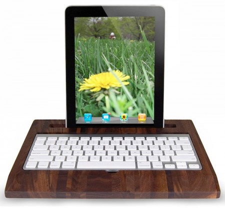 Фото - Беспроводная клавиатура из дерева для iPad